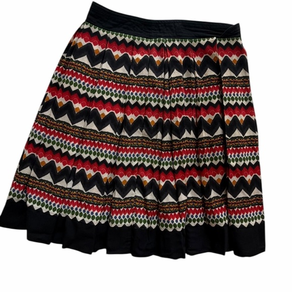 Anthropologie Fei Denpasar pleated Colorful skirt Size 4 - Picture 2 of 6